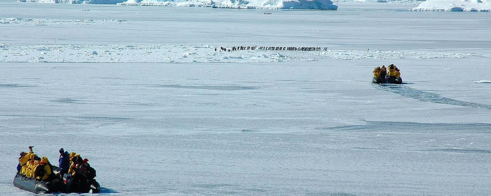 Expedition explorers on Snow Hill Island, Antarctica